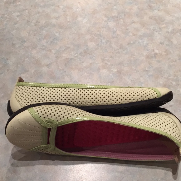 Privo light green leather flats - Picture 3 of 8